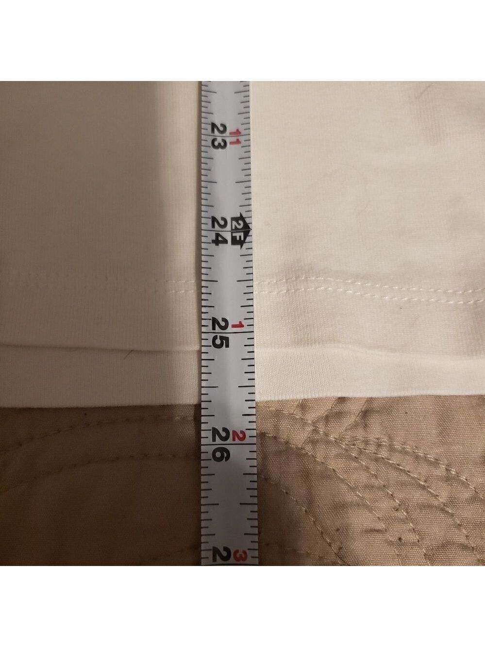 New Direction weekend Long Sleeve Scoop Neck layering tee - Ivory Size XL - Picture 5 of 5
